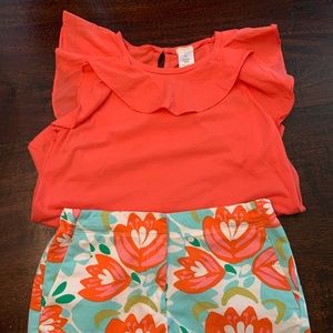 Girls CrewCuts top and shorts